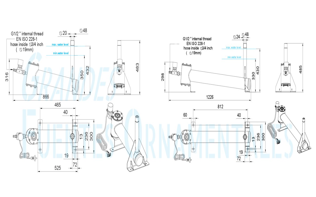 dimensiones airnozzle horizontal