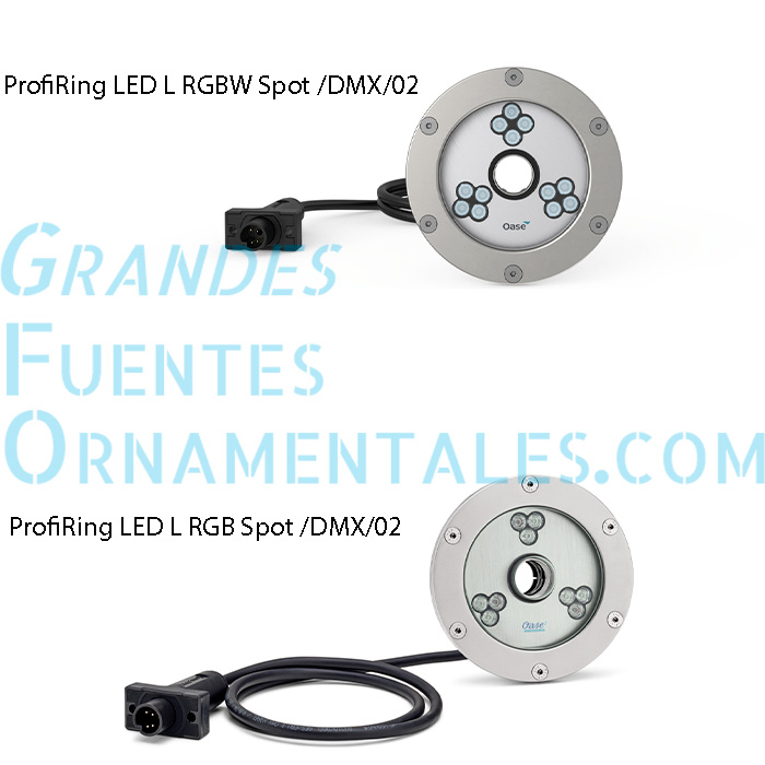 Foto ProfiRing LED L RGB y RGBW Spot-DMX-02