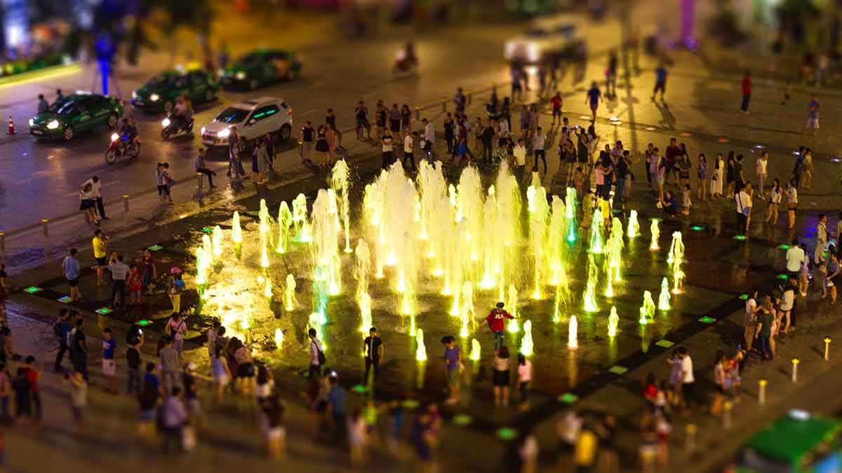 Fuente ornamental de suelo Fuente ornamental de suelo